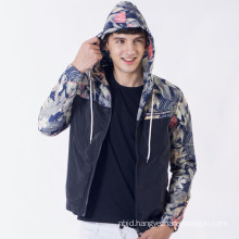 Men′s Bomber Jacket Mens Casual Jacket Printing Hooded